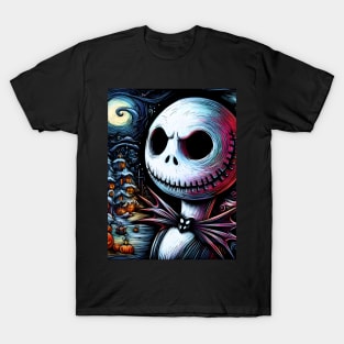 Elevate Your Holidays: Unique Jack Skellington Christmas Art for a Whimsical Celebration! T-Shirt